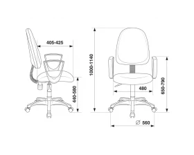 Кресло Бюрократ CH-1300N/3C images