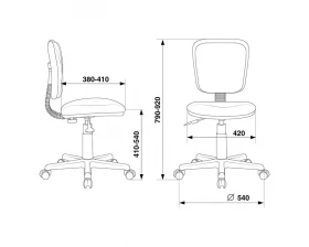 Кресло Бюрократ CH-204NX/PENCIL-BL images