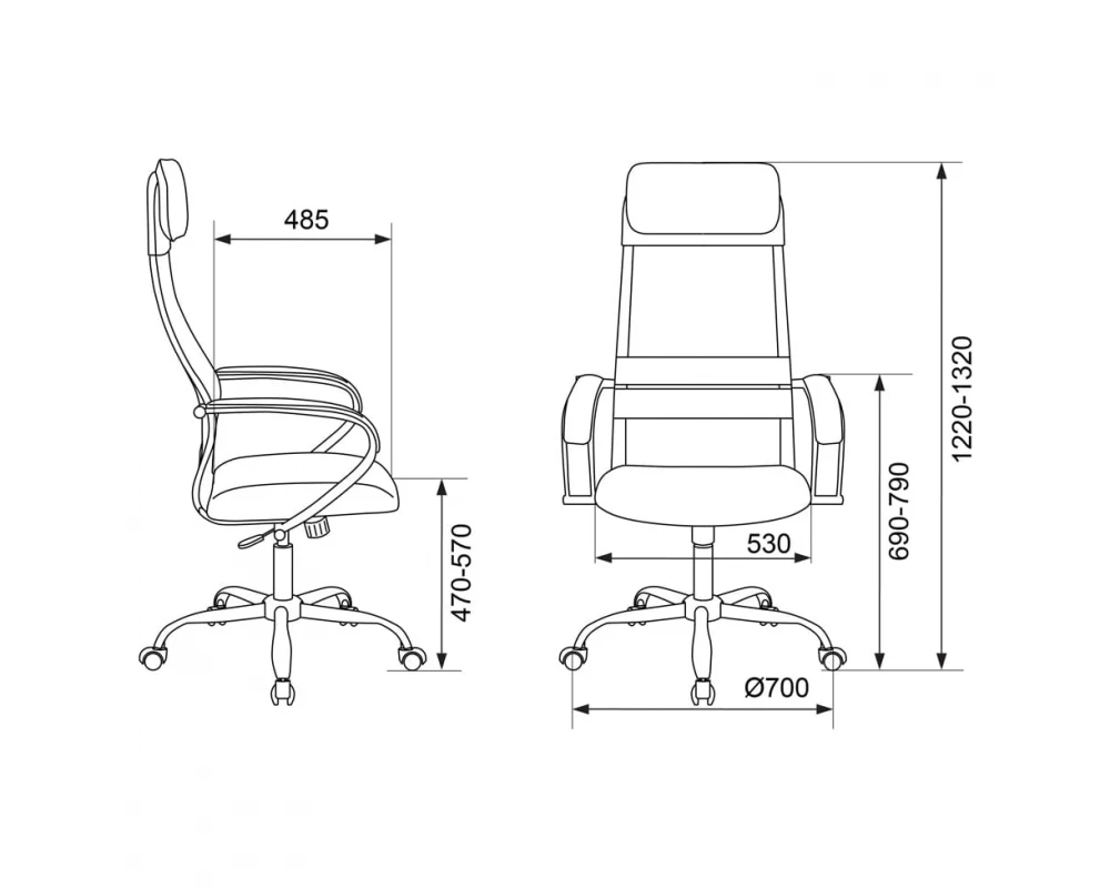 Кресло Бюрократ CH-608SL
