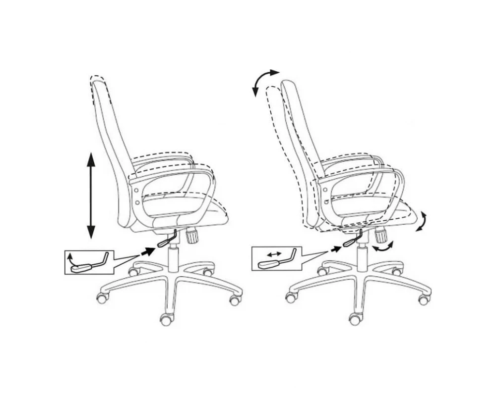 Кресло Бюрократ CH-808AXSN/Or-16