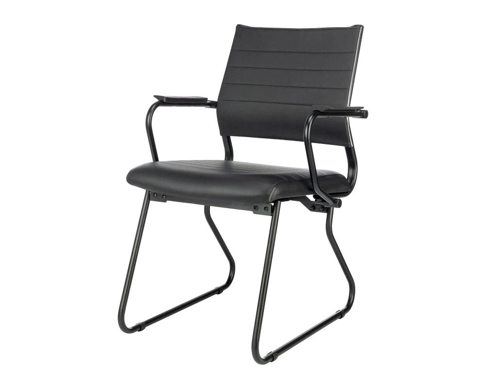 Кресло Бюрократ CH Баланс АВ Лайн / Balance-AV Line Экокожа, Черный