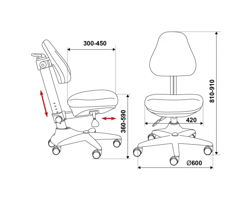 Кресло Бюрократ KD-2/G/GIRAFFE
