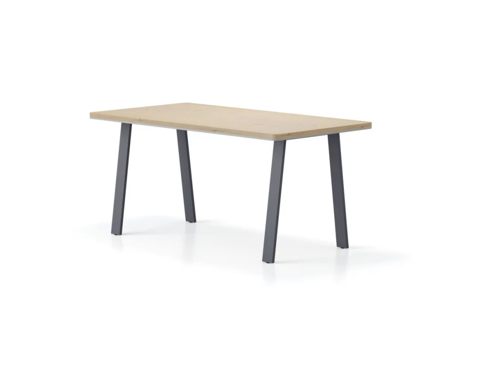 Стол прямой, А-образные опоры 180х85х75 Activ Director Акация светлая/Антрацит