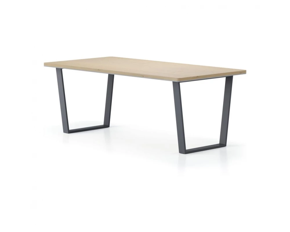 Стол прямой, Тр-образные опоры 200х85х75 Activ Director Акация светлая/Антрацит