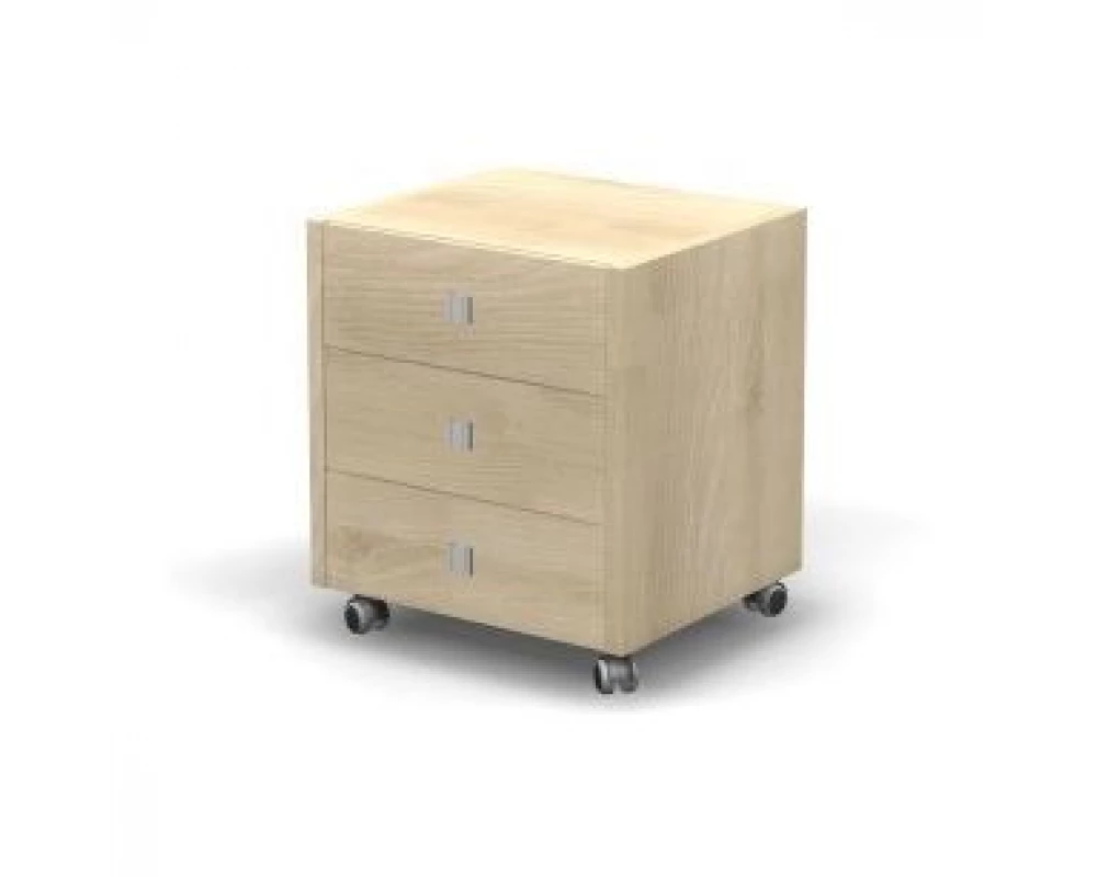 Тумба мобильная, 3 ящика, 55х48х62,1 Master (df) Акация светлая