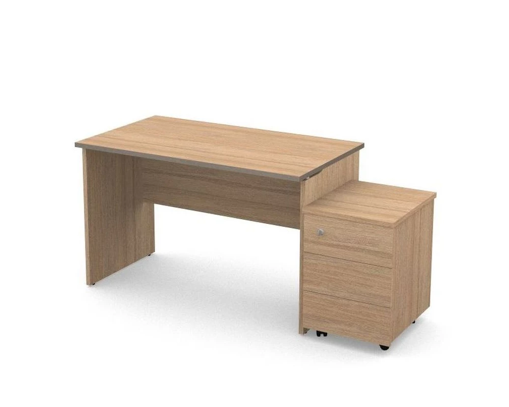 Рабочее место 118х67, тип 2 Smart (df) Дуб медовый