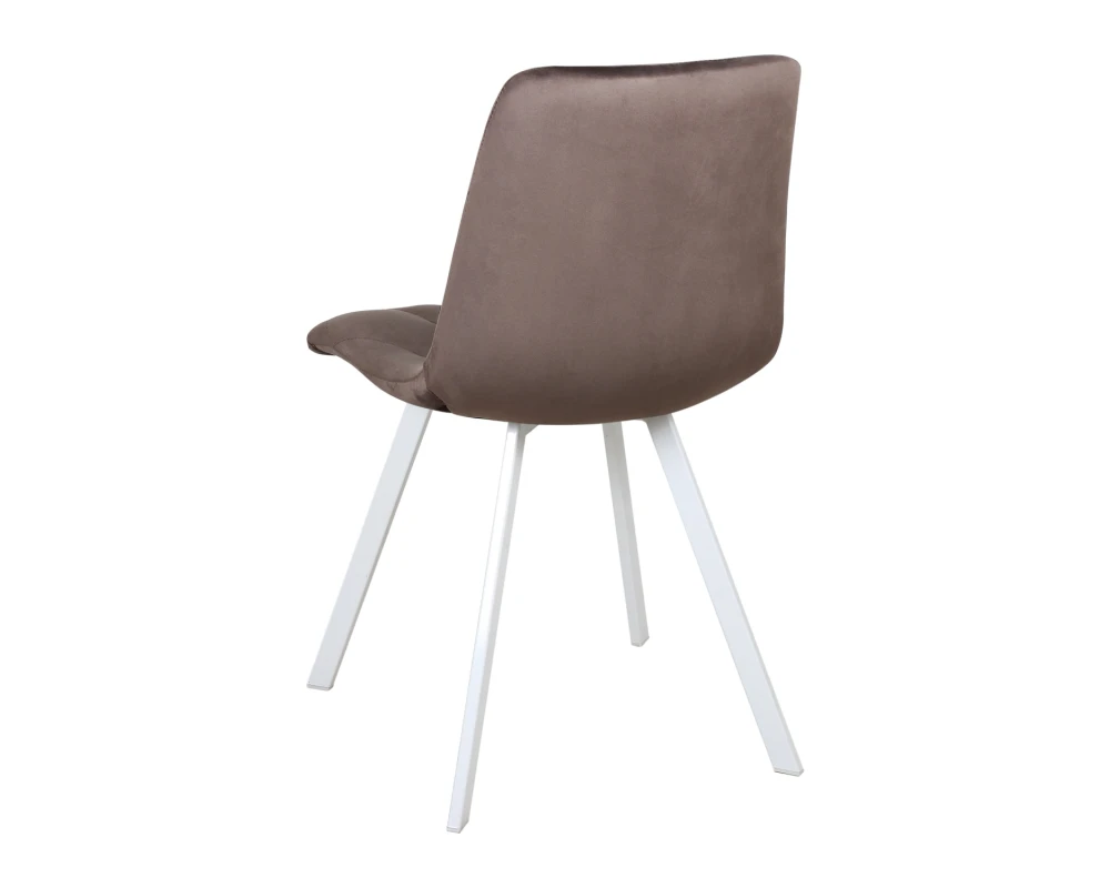 Стул обеденный Рокки ножки прямоугольные белые