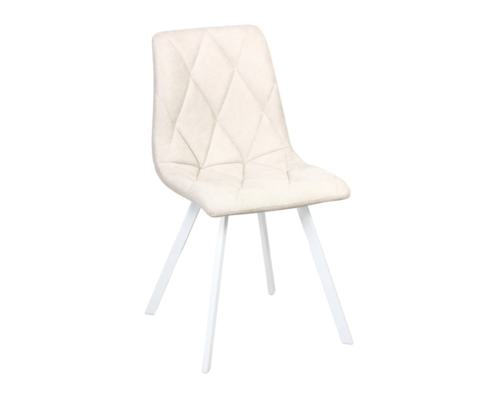 Стул обеденный Рокки ножки прямоугольные белые