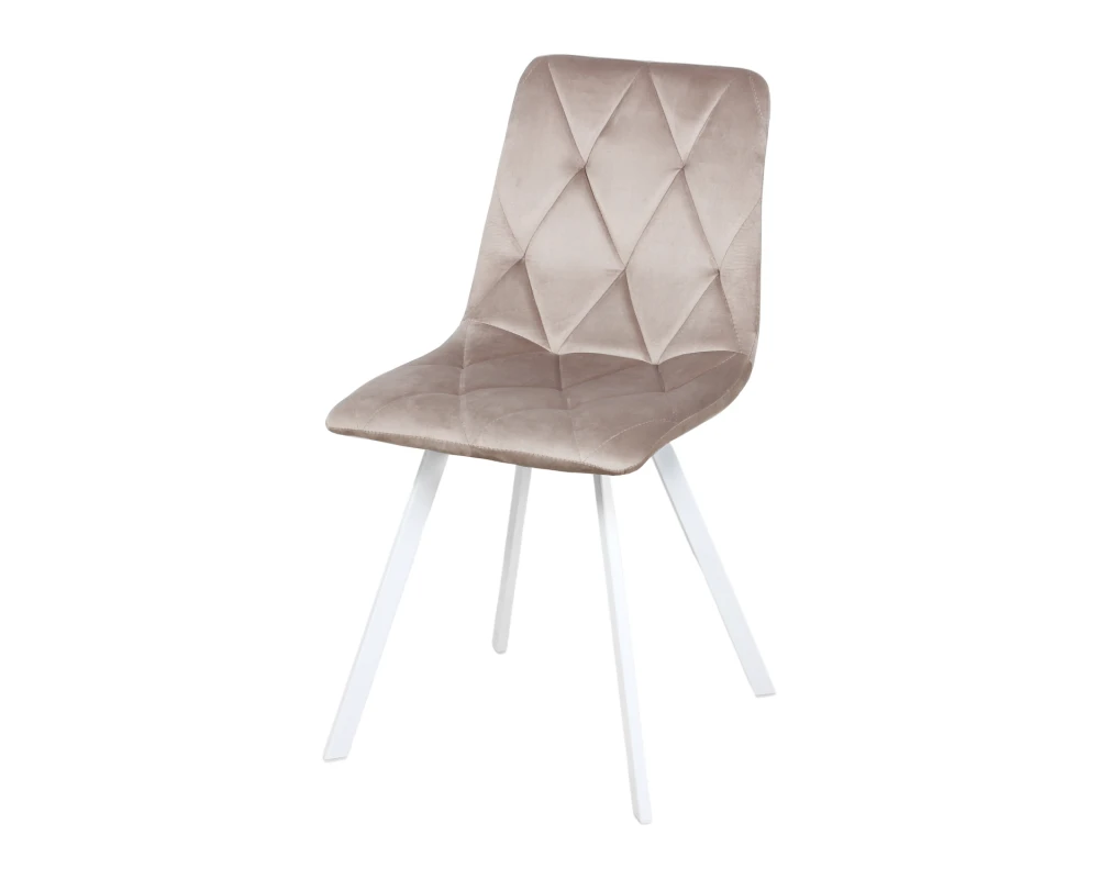 Стул обеденный Рокки ножки прямоугольные белые