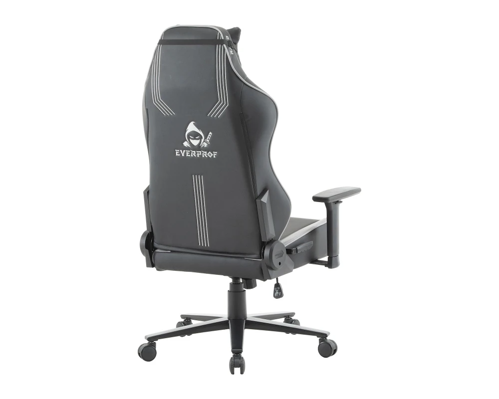 Кресло Everprof Rapid Экокожа, Серый/Черный