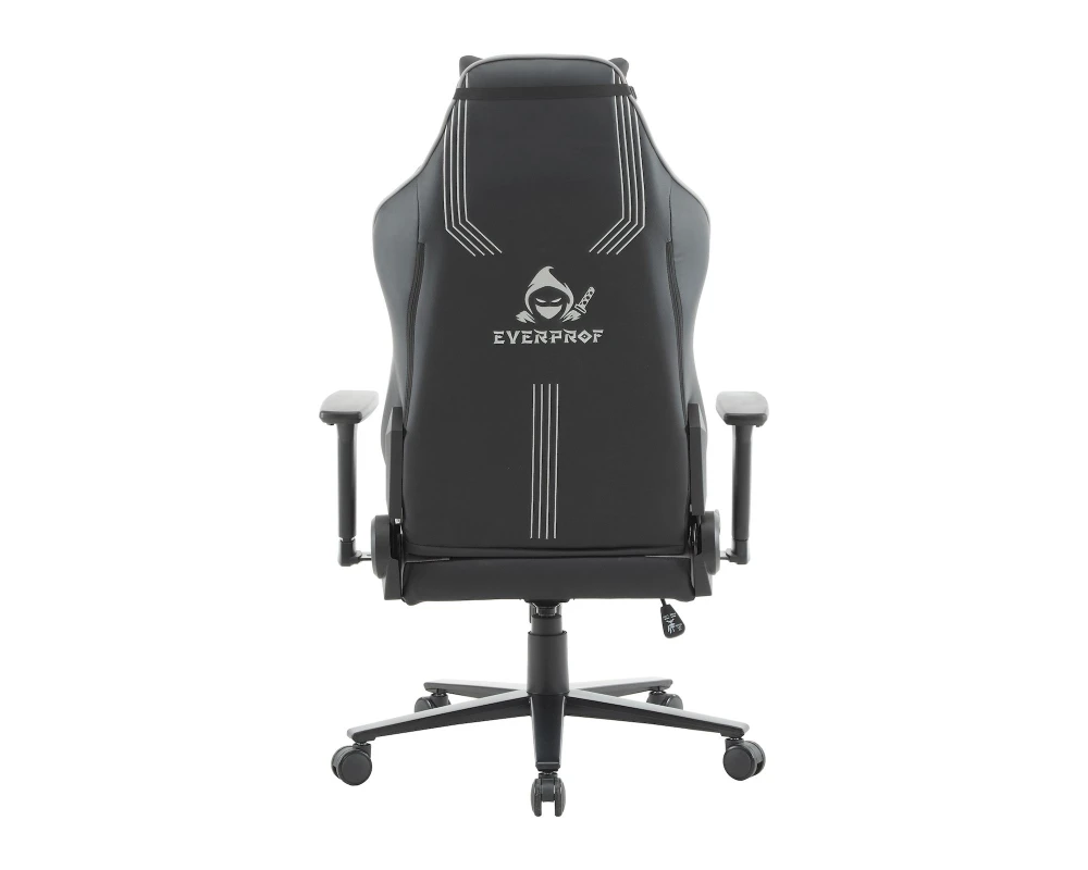 Кресло Everprof Rapid Экокожа, Серый/Черный