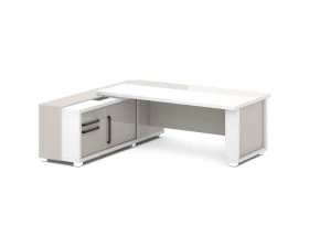 Стол с греденцией (беспроводная зарядка, 2xUSB, розетка) 2235х2016х750 Grace images