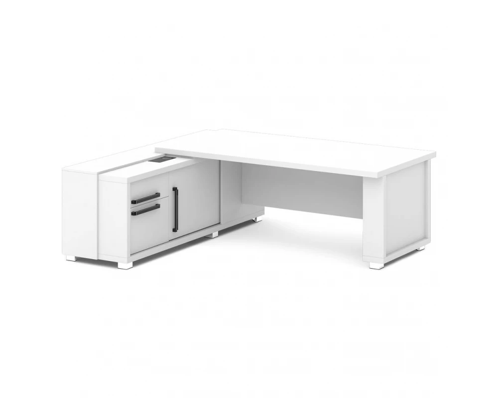 Стол с греденцией (беспроводная зарядка, 2xUSB, розетка) 2235х2016х750 Grace