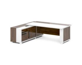 Стол с греденцией (беспроводная зарядка, 2xUSB, розетка) 2235х2016х750 Grace images