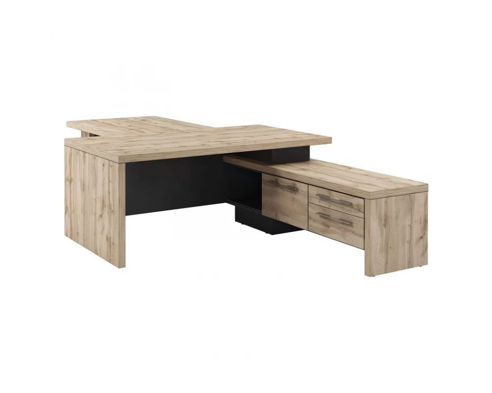 Стол руководителя с опорной тумбой T-818пр.0000 Торстон