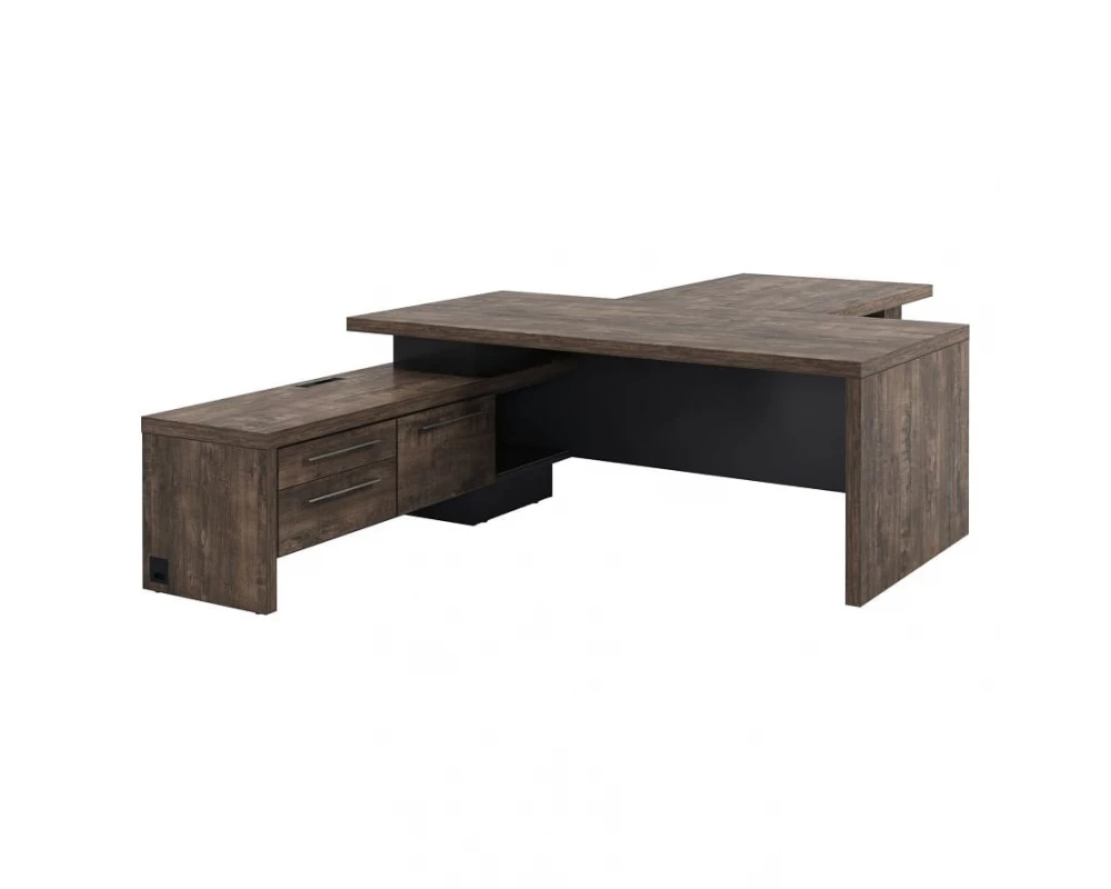 Стол руководителя с опорной тумбой T-820л.1000 Торстон