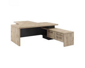 Стол руководителя с опорной тумбой T-820пр.0000 Торстон images