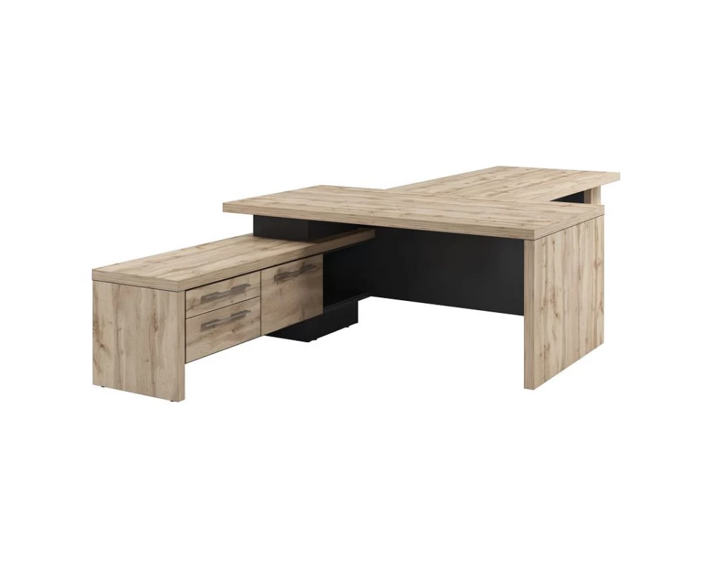 Стол руководителя с опорной тумбой T-918л.0000 Торстон