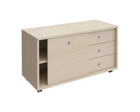 Тумба выкатная 3 ящика без замка дверь купе 120,2x50x66 Born images