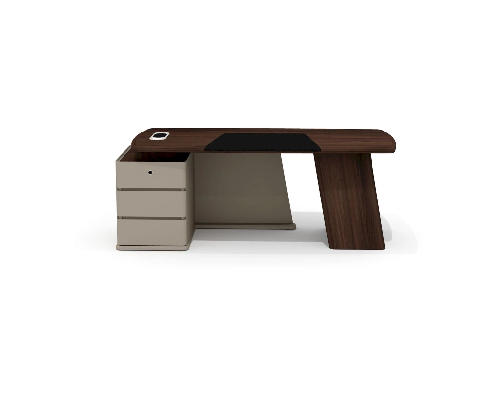 Стол руководителя с опорной тумбой левый AS-20L Астон / Aston (ms)