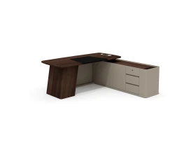 Стол руководителя с опорной тумбой правый AS-20.1R Астон / Aston (ms) images