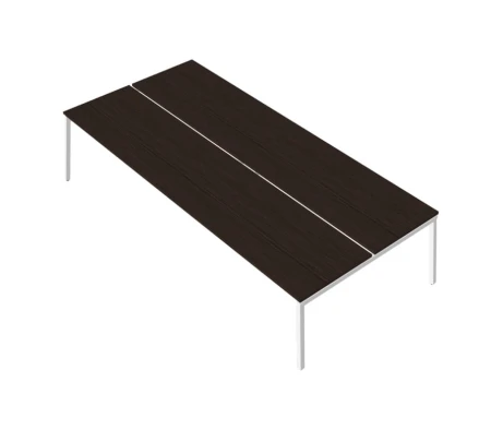 Двойная группа сдвоенных столов на металлокаркасе RM-2(x4)+F-54M Rio Project