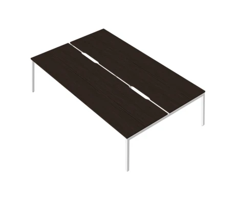 Двойная группа сдвоенных столов с вырезом на металлокаркасе RP-3.2(x4)+F-57M Rio Project