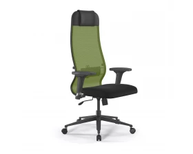 Кресло ErgoLife Set 11/подл.200/осн.Sit 002 Сетка/Ткань, Зеленый/Черный images