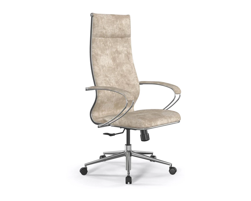 Кресло ErgoLife Set L42 Bravo/подл.118/осн.Synchro 052 Велюр, Бежевый