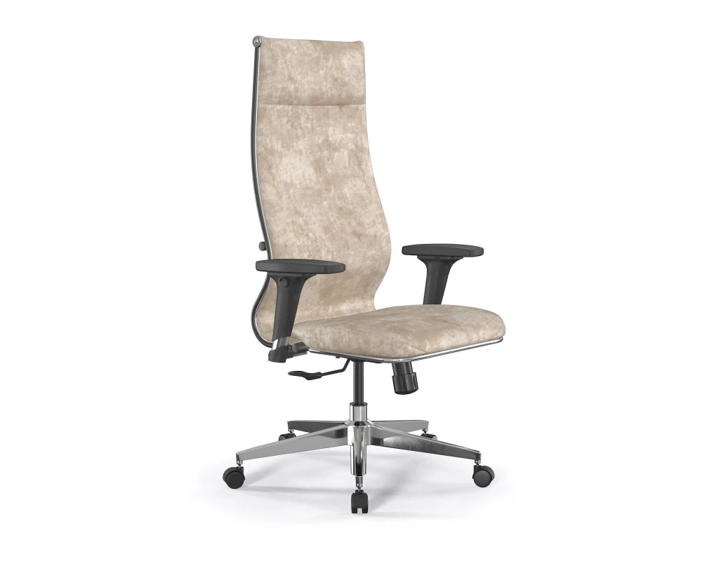 Кресло ErgoLife Set L42 Bravo/подл.200/осн.Synchro 004 Велюр, Бежевый