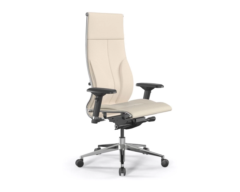 Кресло Samurai L1-10D M26.B32.G25.W03 Экокожа, Молочный