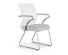 Кресло Sit 8 M4-9K F54 Сетка/Экокожа, Белый images