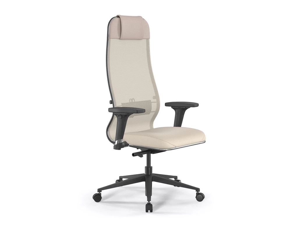 Кресло SynchroSit 10 B1-115D M23.B11.G19.W02 Сетка/Экокожа, Молочный