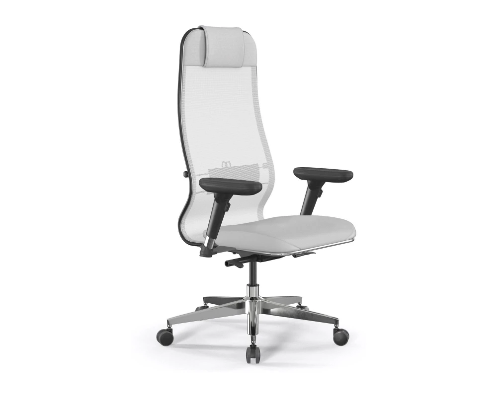 Кресло ErgoLife SynchroSit 10 L1-115D M24.B22.G18.W03 Сетка/Экокожа, Белый