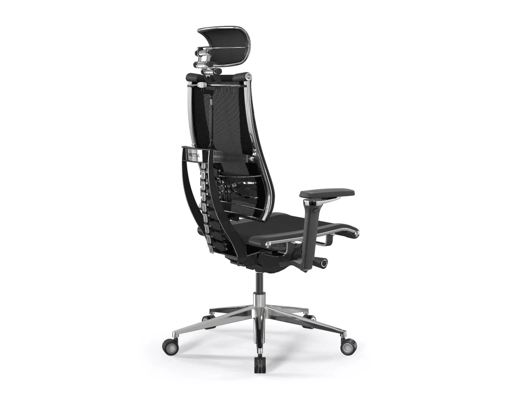 Кресло Y 4DT B2-15D M26.B32.G25.W04 Сетка/Экокожа, Черный