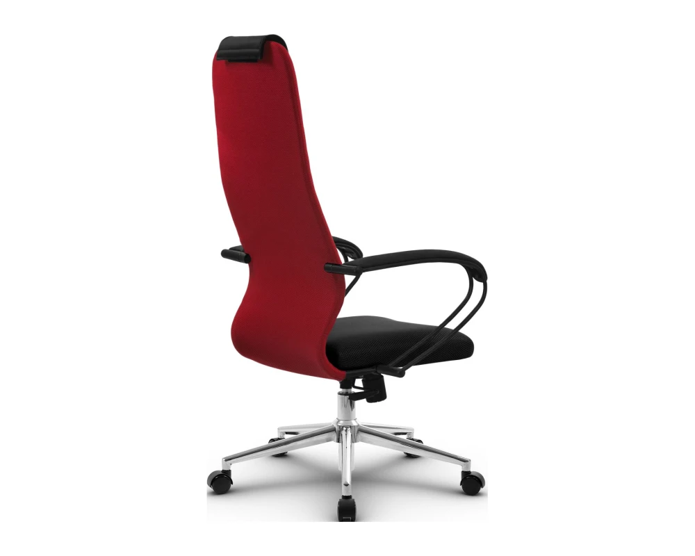 Кресло SU-B-10 подл.130/осн.009 Сетка, Красный/Черный