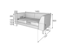 Диван 2-местный EVO2-2 Эволюшн MVK images