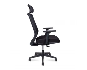 Кресло Norden Mono black Сетка/ Ткань, Черный images