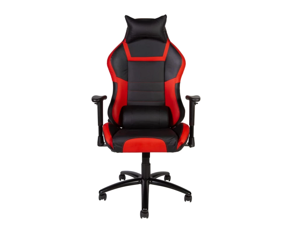 Кресло Norden Lotus PRO carbon Экокожа, Черный/Красный