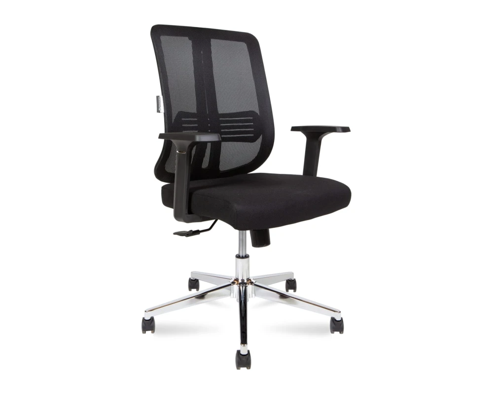 Кресло Norden Тема Хром / Tema Сhrome LB Сетка/Ткань, Черный