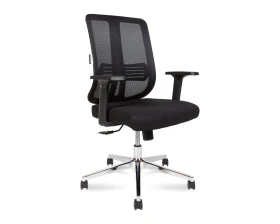 Кресло Norden Тема Хром / Tema Сhrome LB Сетка/Ткань, Черный images