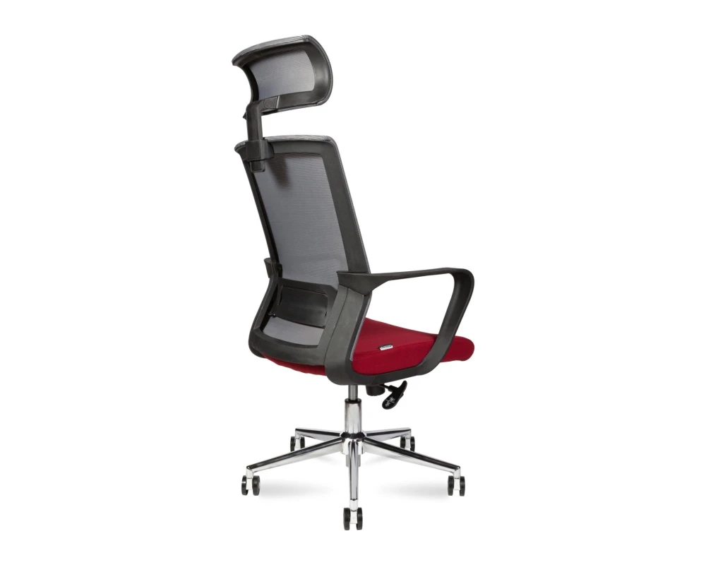 Кресло Norden Интер хром Сетка/Ткань, Красный