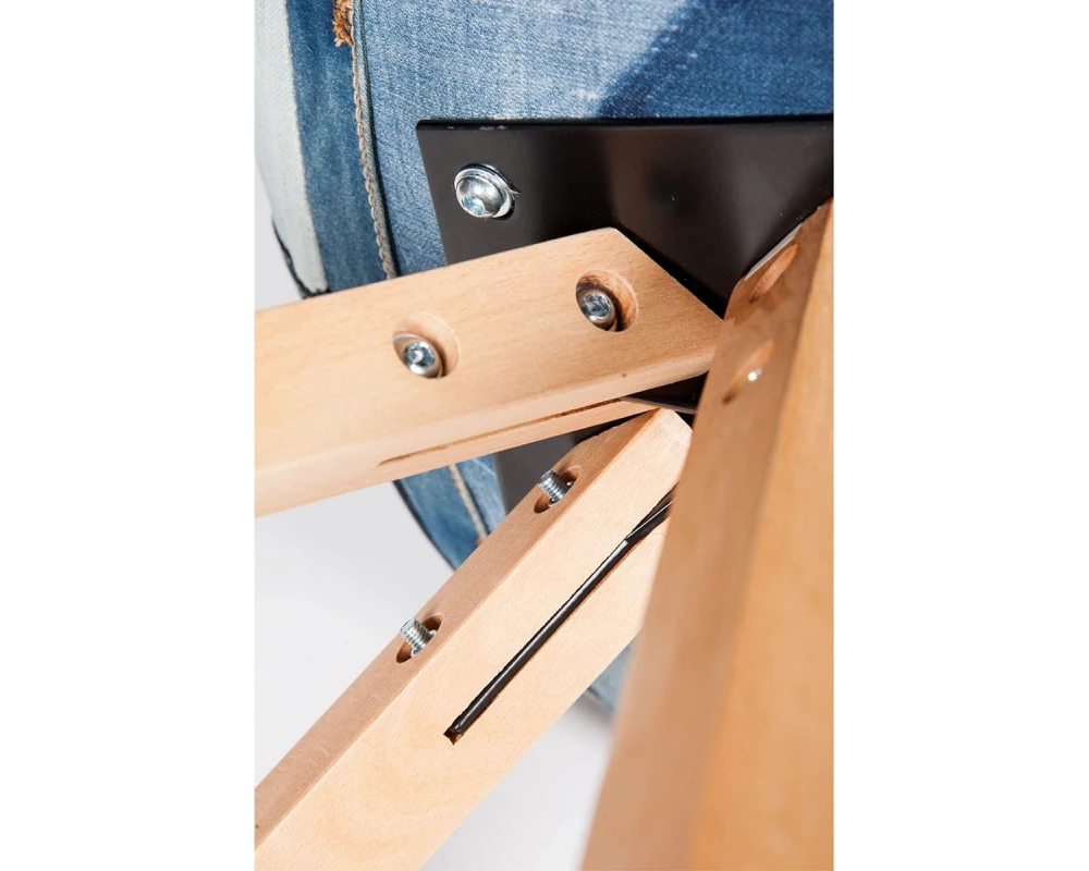 Стул Norden Лестер джинс Ткань, Джинса