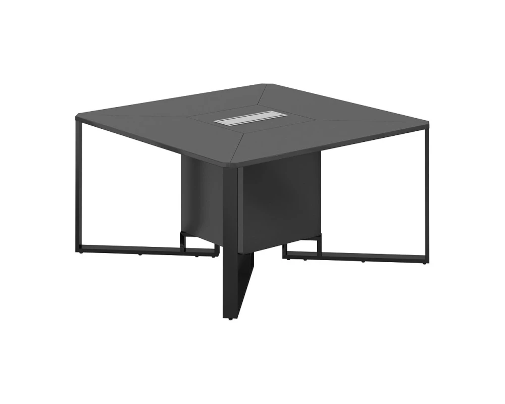 Стол переговорный 1400х1400х750 Спайдер / Spider Антрацит
