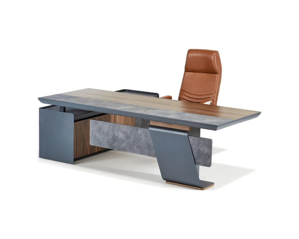 Стол руководителя с опорной тумбой Мажор