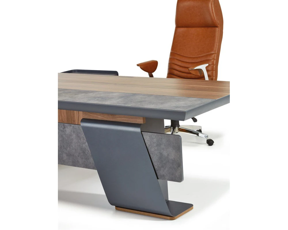 Стол руководителя с опорной тумбой Мажор