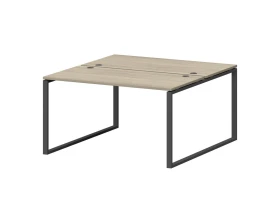 Бенч двойной на металлокаркасе СМС2-О-18К.149.Пр25 1800x1496x750 Смарт (pt) images