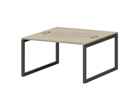 Бенч двойной на металлокаркасе СМС2-О-18К.149.Пр50 1800x1496x750 Смарт (pt) images