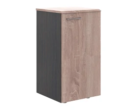 Шкаф колонка с глухой малой дверью и топом Вейв / Wave images