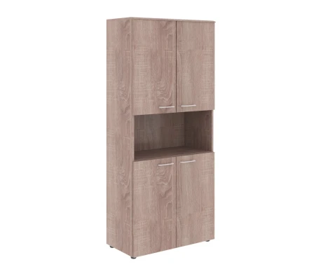 Шкаф с 2-мя комплектами глухих малых дверей и топом Вейв / Wave